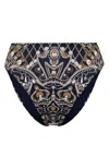 Camilla Dance With The Duke Bikini Bottom In Blue