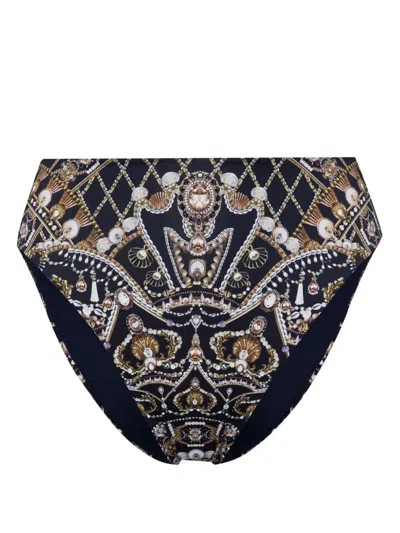 Camilla Dance With The Duke Bikini Bottom In Blue