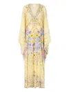 Camilla Darling Buds V-neck Maxi Dress In Yellow