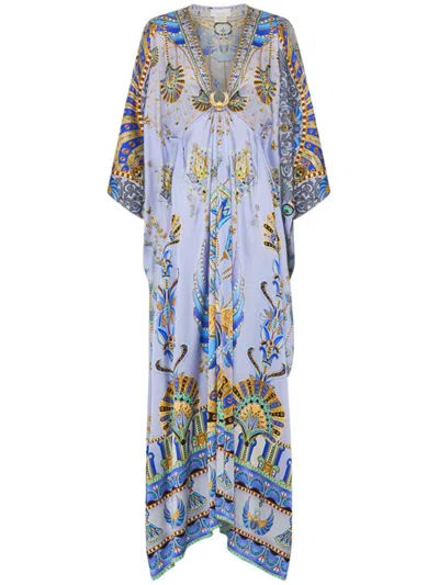 Camilla Deco Design Kaftan In Purple