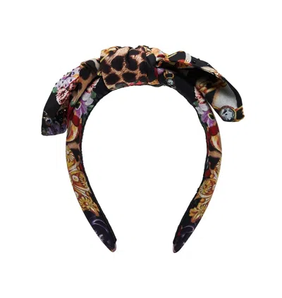 Camilla Designer Headband With Knot In Multi