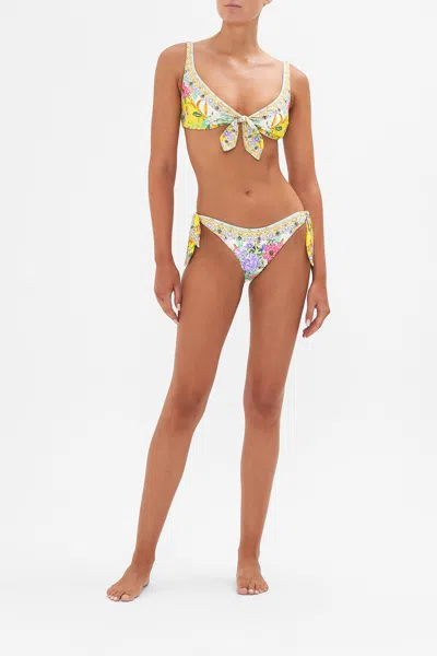 Camilla Dip Front Pant With Ties Caterina Spritz In Multi