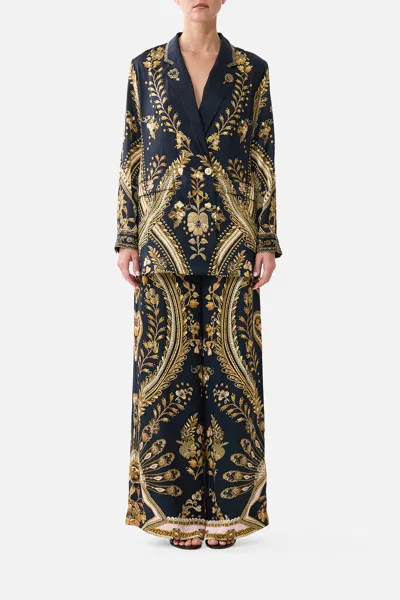 Camilla Double Breasted Soft Jacket Taurus Rising In Multi