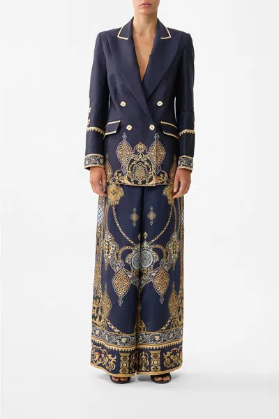 Camilla Double Breasted Suit Jacket The Imperial Gate In Blue