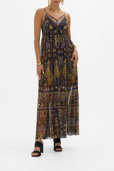 Camilla Double Strap Detail Dress Cartouche Kingdom In Multi