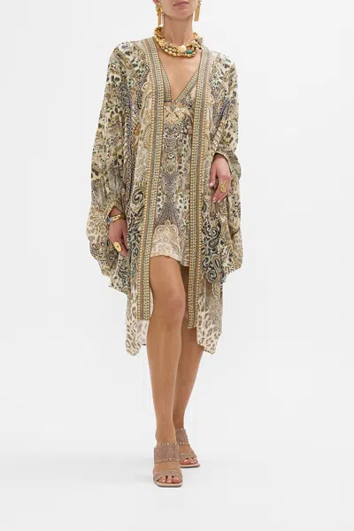 Camilla Dramatic Sleeve Cocoon Layer The Throne Room In Multi