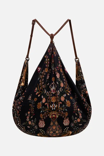 Camilla Drawstring Back Pack Loom To Tomb In Black