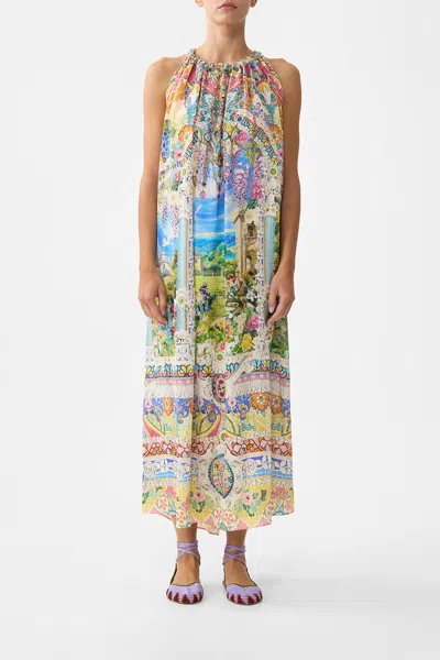 CAMILLA DRAWSTRING DRESS NAVÀS NOUVEAU