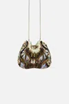 Camilla Drawstring Pouch With Chain Strap Monarchy Mania In Red