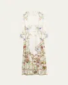 Camilla Dressing Room Drama Printed Trench Shirtdress In Multi