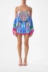 Camilla Drop Shoulder Playsuit Spirit Of Santa Maria In Blue