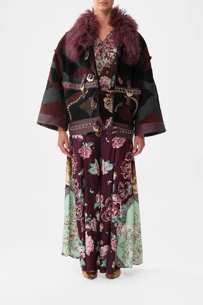 Camilla Drop Sleeve Panelled Jacket If These Tiles Could Talk In Multi