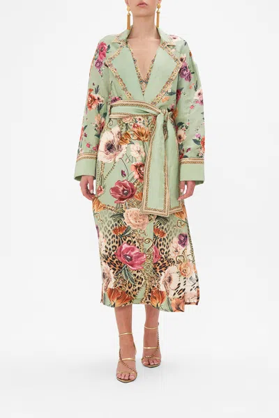 Camilla Duster Coat Grow And Glow In Green