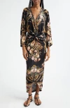 Camilla Long Split Front Twist Dress Dynasty Daze In Dynasty Daze