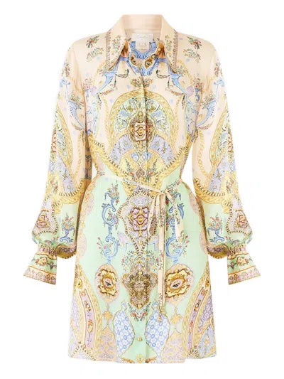 Camilla East Of Istanbul Mini Dress In Green