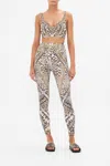 Camilla Active Legging With High Waistband Mosaic Muse In Brown/grey