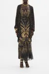 Camilla All Over Hotfix Short Soft Knit Layer Nouveau Noir In Black