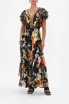 Camilla All Over Ruffle Dress Secret History In Black