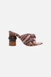 Camilla Audrey Knotted Mid Heel Standing Ovation In Brown