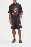 Camilla Baggy Mid Length Walk Short A Still Life In Black