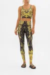 Camilla Banded Racer Back Crop Nouveau Nature In Black