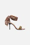 Camilla Bette Wrap Ankle High Heel Standing Ovation In Brown