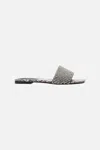 Camilla Bianca Embellished Flat Mule Mosaic Muse In Black/brown/grey