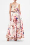Camilla Bias Crop Cami Friends With Frescos In Pink/white