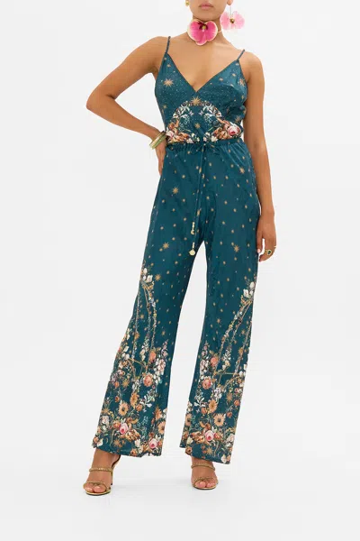 Camilla Bias Cut Drawstring Pant She Who Wears The Crown In Green