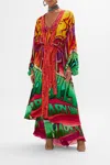 Camilla Blouson Sleeve Layer Pure Prism In Red