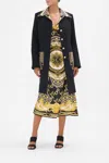 Camilla Button Front Coat Tether Me Not In Black