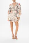 Camilla Button Front Frill Dress De Haar Memoirs In White