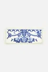 Camilla Ceramic Tray 34.5cm X 14.5cm Glaze And Graze In Blue/white