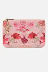 Camilla Coin And Phone Purse Blossoms And Brushstrokes