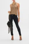 Camilla Crew Neck Knit Cami - Gold Nouveau Noir In Gold