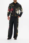 Camilla Cropped Zip Through Jacket Magic In The Manuscripts In Black