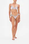 Camilla Crystal-embellished Printed Low-rise Bikini Briefs In Blue//white