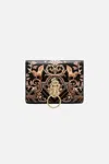 Camilla Doorknocker Wallet Duomo Dynasty In Black/gold