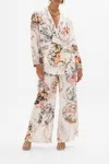 Camilla Double Breasted Soft Jacket De Haar Memoirs In Beige/white
