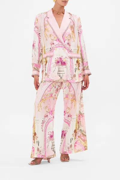 Camilla Double Breasted Soft Jacket Fresco Fairytale In Pink