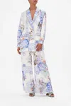 Camilla Double Breasted Soft Jacket Paint Me Positano In Blue/white