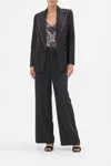 Camilla Double Breasted Suit Jacket Curtain Call Chaos In Black