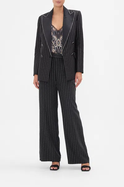 Camilla Double Breasted Suit Jacket Curtain Call Chaos In Black