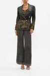 Camilla Double Breasted Suit Jacket Nouveau Noir In Black