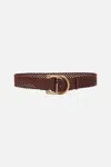 Camilla Double D-ring Belt Tan