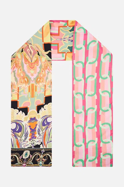 Camilla Double Sided Neck Scarf Club Cinemania In Multi