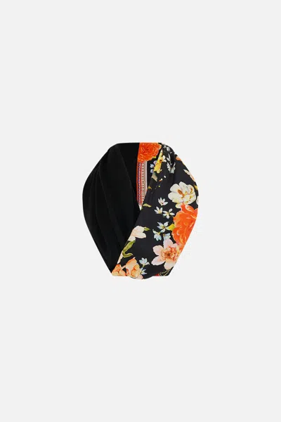Camilla Double Sided Scarf Secret History In Black