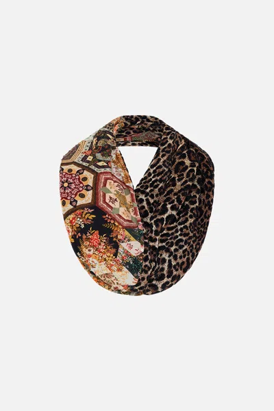 Camilla Double Sided Scarf Stitched In Time In Multi