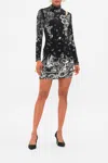 Camilla Draped Asymmetric Mini Jersey Dress Tales Of Tattoo In Black