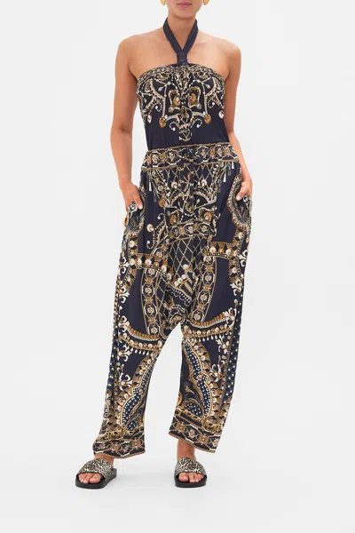 Camilla Draped Jersey Pant Dance With The Duke In Blue